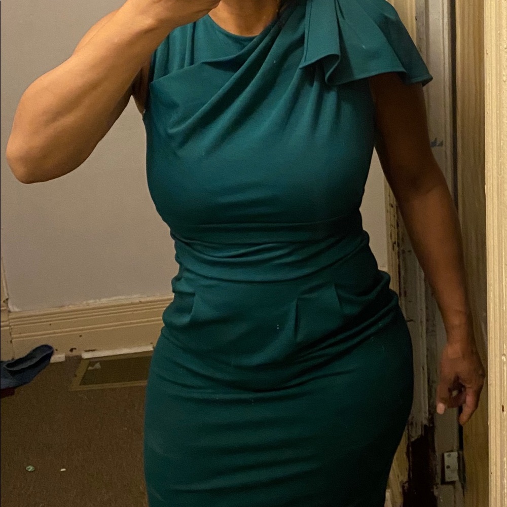 Women’s green dress